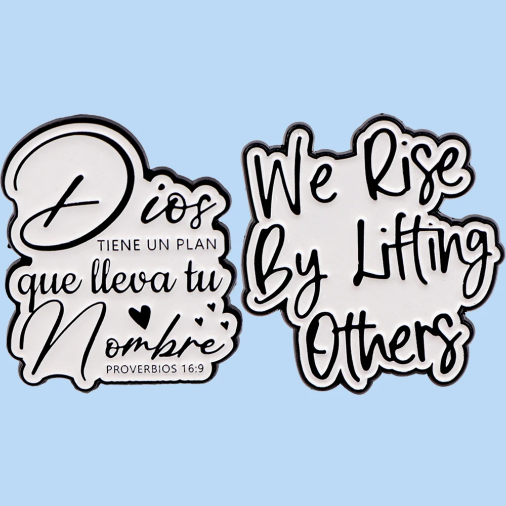 

We Rise By Lifting Others Enamel Lapel Pin Badge Pins Hats Clothes backpacks Decoration Jewelry Accessories Gift