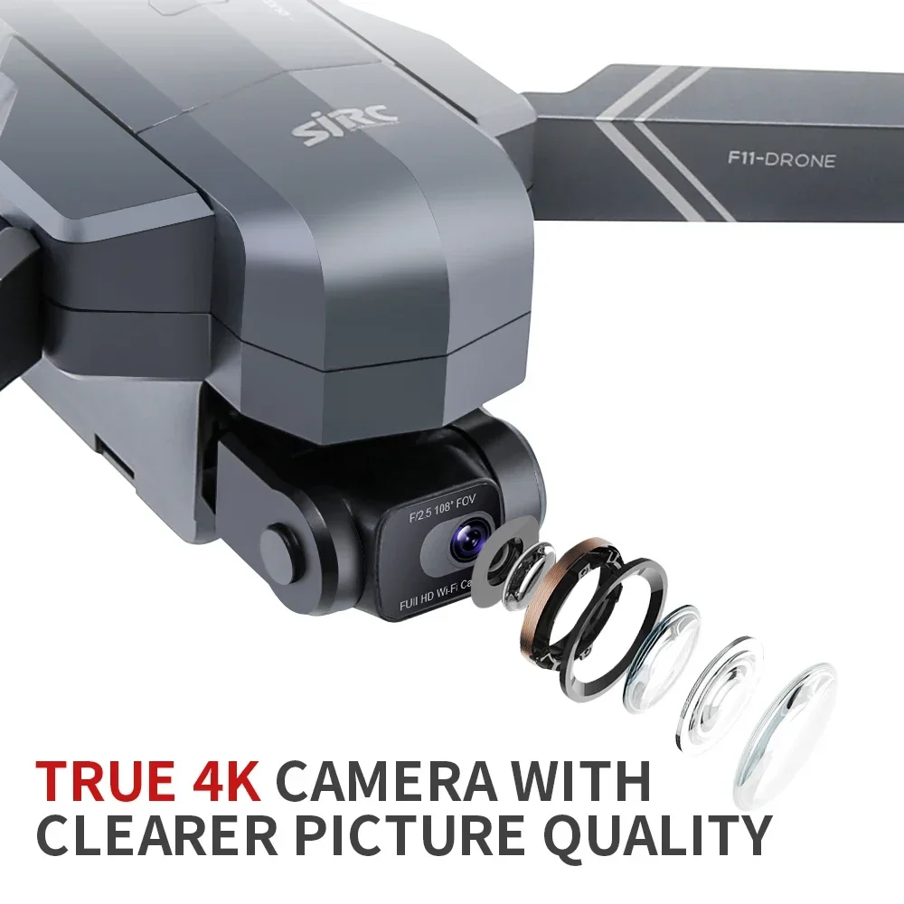SJRC 4K F11s Pro 4K Camera Drone GPS 5G FPV HD 2 Axis Stabilized Gimbal EIS Professional Brushless Quadcopter RC Dron