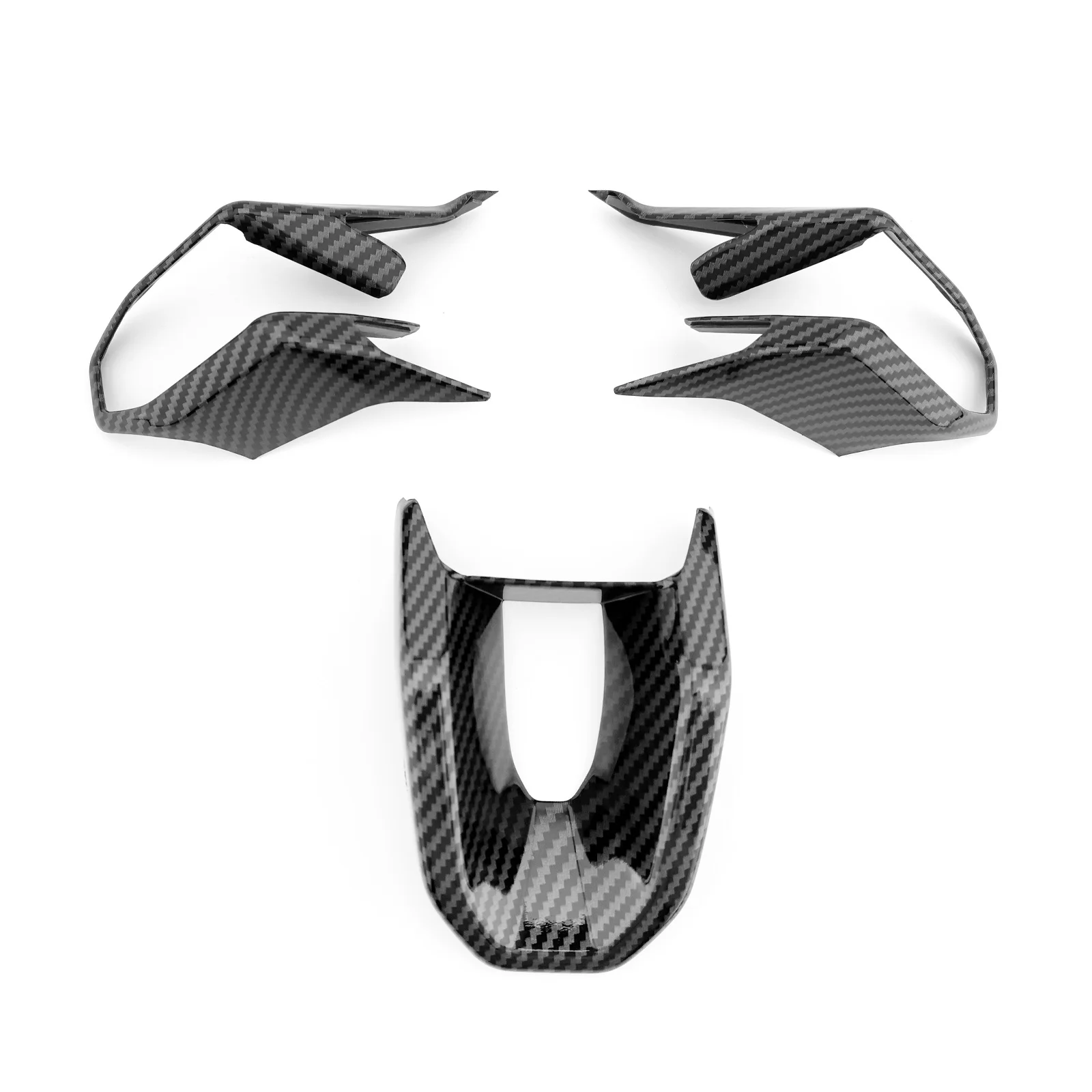 Car Carbon Fiber Styling Steering Wheel Switch Button Trim Frame Decorative Cover For Hyundai IONIQ 5 N 2024 2025 LHD RHD