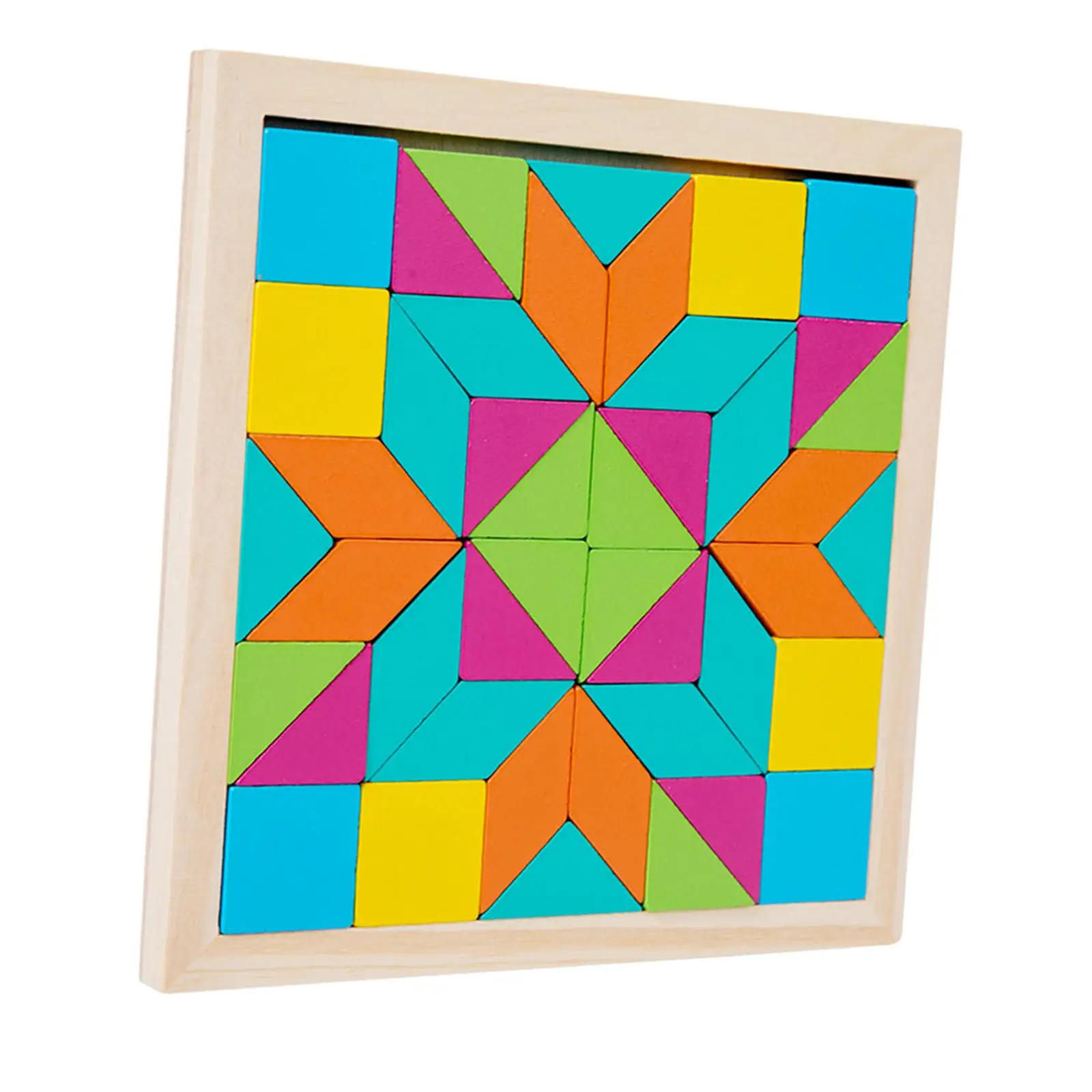 Geometrische Vormen Blokken, Patroonblokken Kinderen Tangram Educatief Speelgoed, Roadtrip Games, Houten Patroonblokken Voor Kinderen