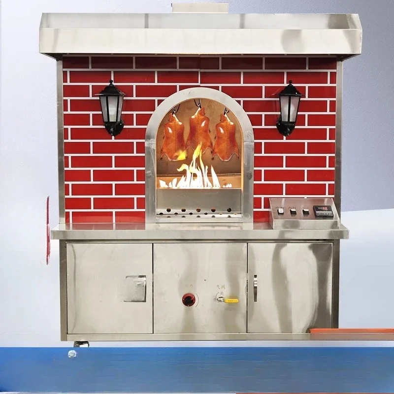 Commercial fruit wood gas gas electric roast duck room pole-mounted automatic oven