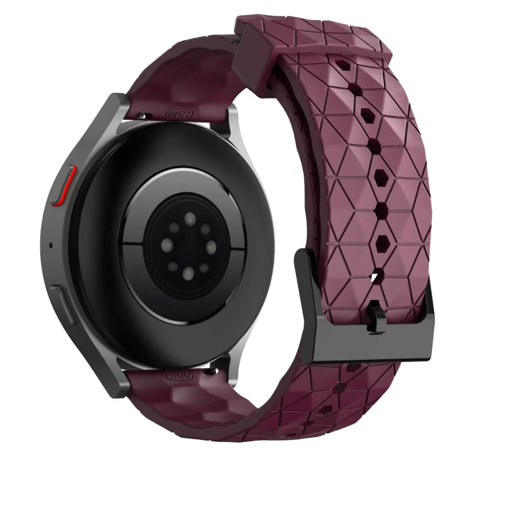 22mm 20mm Football pattern Silicone Strap for Samsung Galaxy Watch 7 FE 6 5 4 40mm 44mm Wristband for Huawei Watch GT6/5/4 46mm