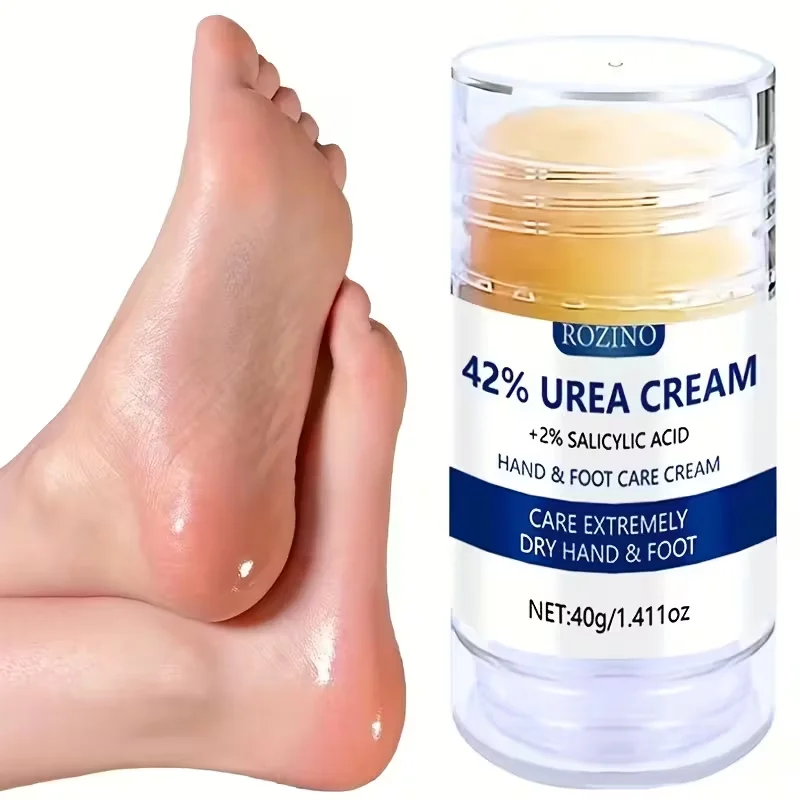 【Instant Moisturization】60% Urea Cream & Salicylic Acid Intensive Moisturizing Cream for Dry Hands and Feet 40g, Contains Urea Cream, Salicylic Acid and Other Skin Care Ingredients, Smooths the Skin, Cares for Hands and Feet, Solves Multiple Problems in One Product, and with Continuous Use, Makes Hands and Feet Smoother, More Delicate, and More Elastic Essential Skin Care for Autumn and Winter