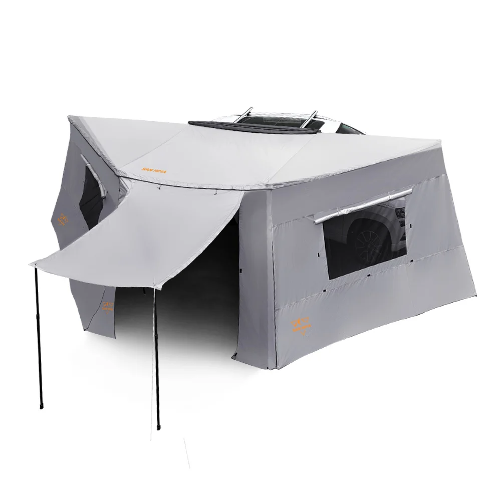 

4x4 180-градусный автомобильный боковой тент Отдельно стоящий водонепроницаемый свободный тент с боковой стеной