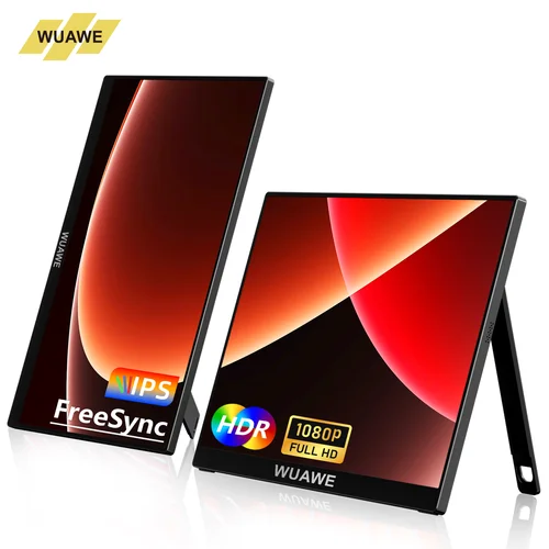 ラップトップ用ポータブルモニター,15.6インチ,1080p,60hz,ipsディスプレイ,液晶,fhd,外部,電話用,素敵なギフト