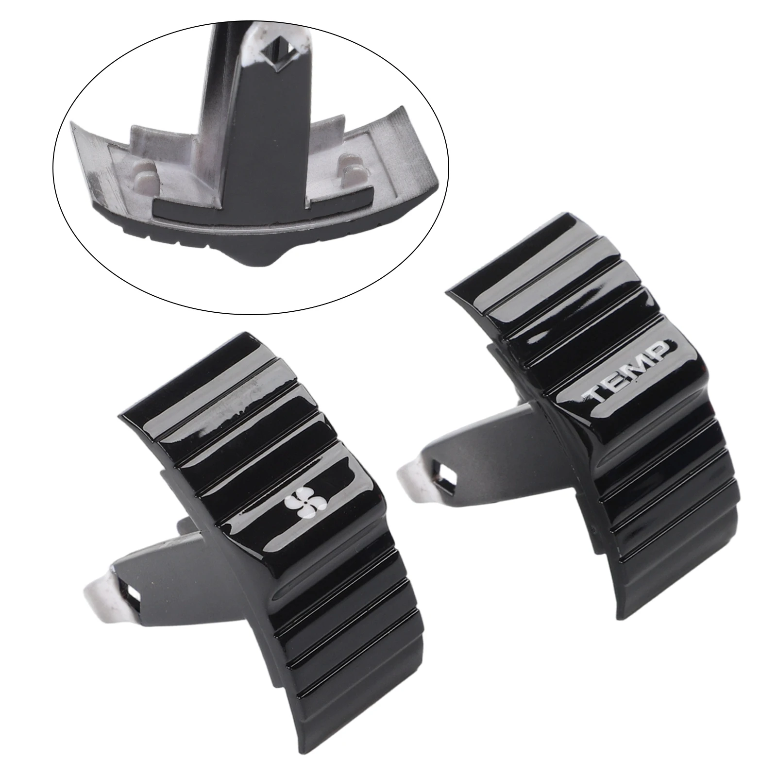 

Крышка, накладка, детали для крепления панели, пластиковая замена, 2 шт., 2 шт./компл., 2x аксессуары, набор кнопок управления HVAC A/C, практичный