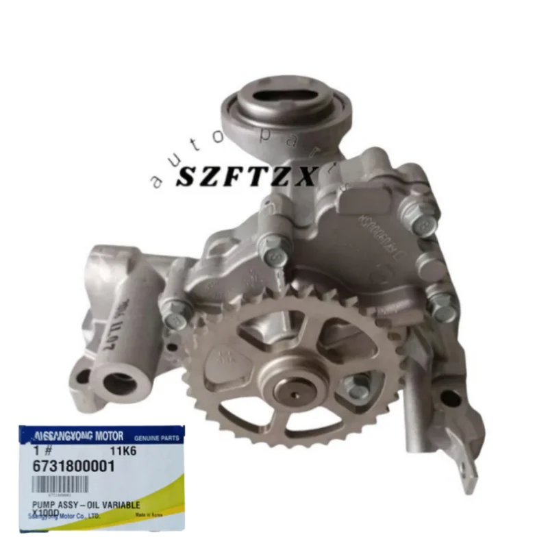 Genuine New 6731800001 Engine Oil Pump for Ssangyong Tivoli Variable