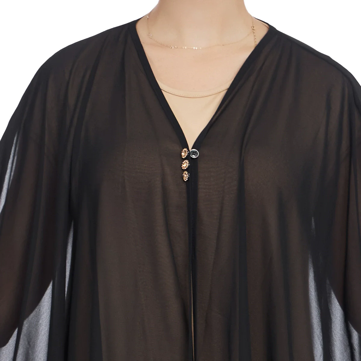 Middle East Ramadan Morocco Southeast Asia Dress Muslim Fashion Islamic Arab Chiffon Outer Coat Knitted Inner Two Piece Set