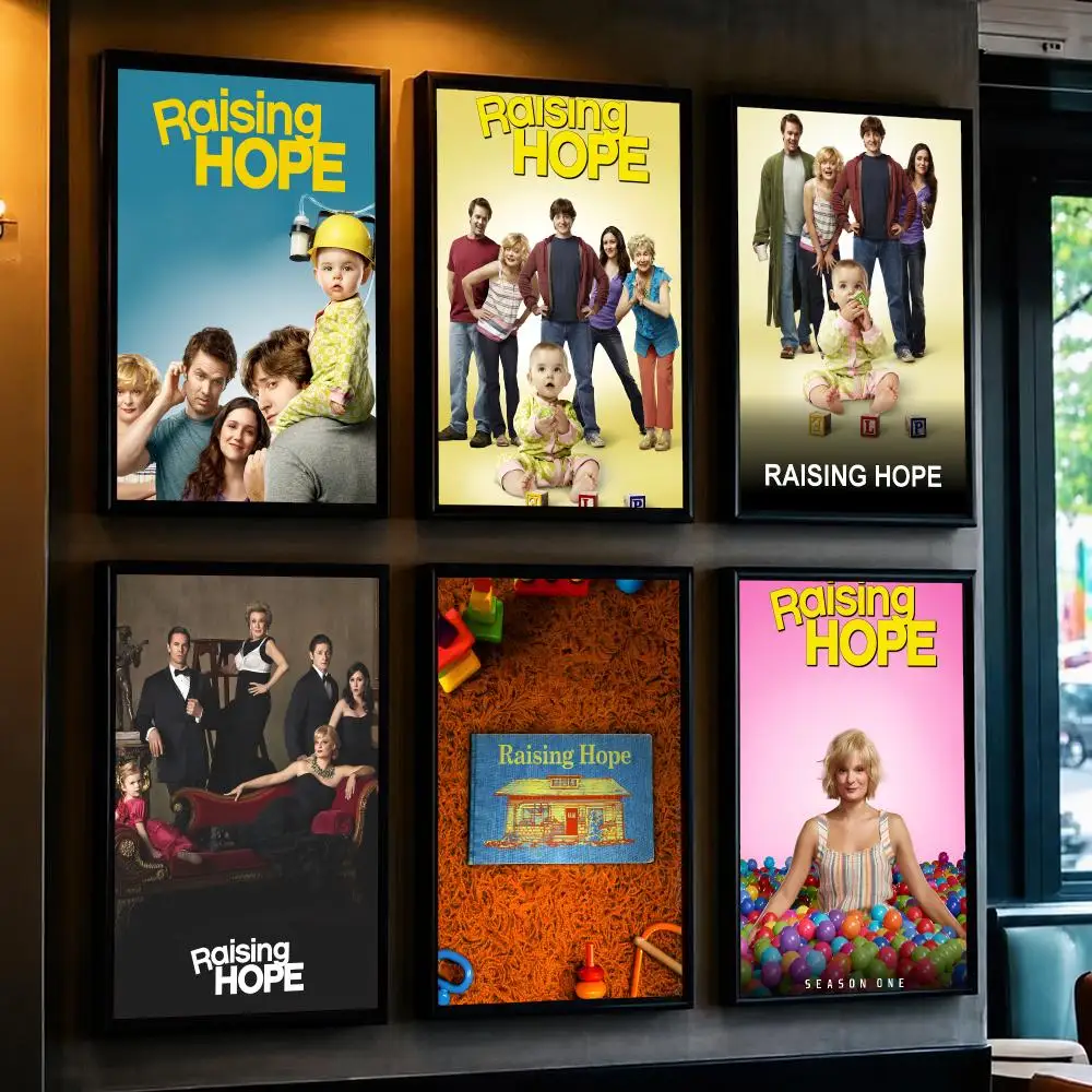 tv series R-Raising Hope-E Poster Minimalist Wall Sticker for Cafe Office Bar Home Decor and Gift