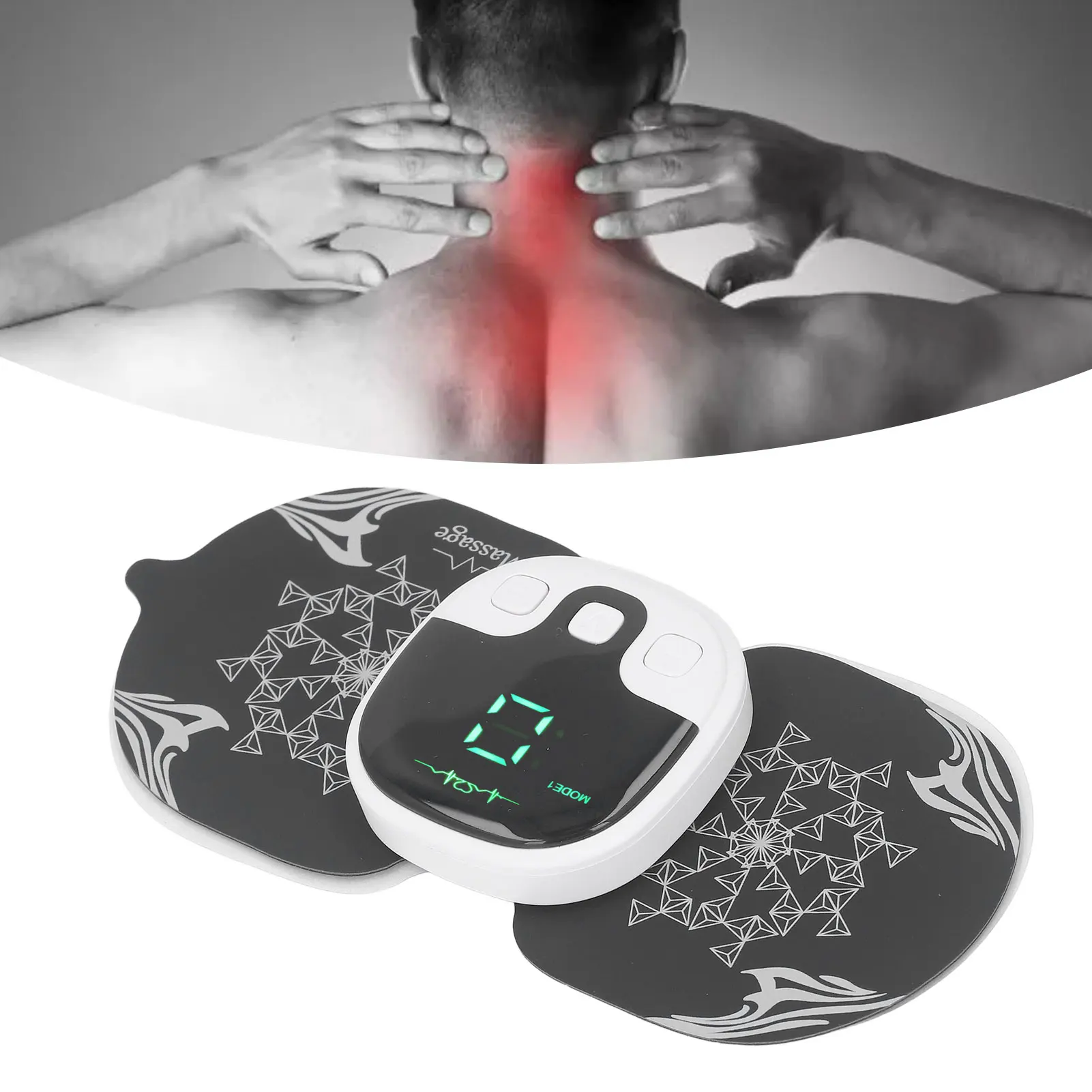 

Smart Neck Cervical Spine Massager USB Rechargeable Neck Back Waist Shoulder Muscle Relax Pain Relief Therapy Massage Patch