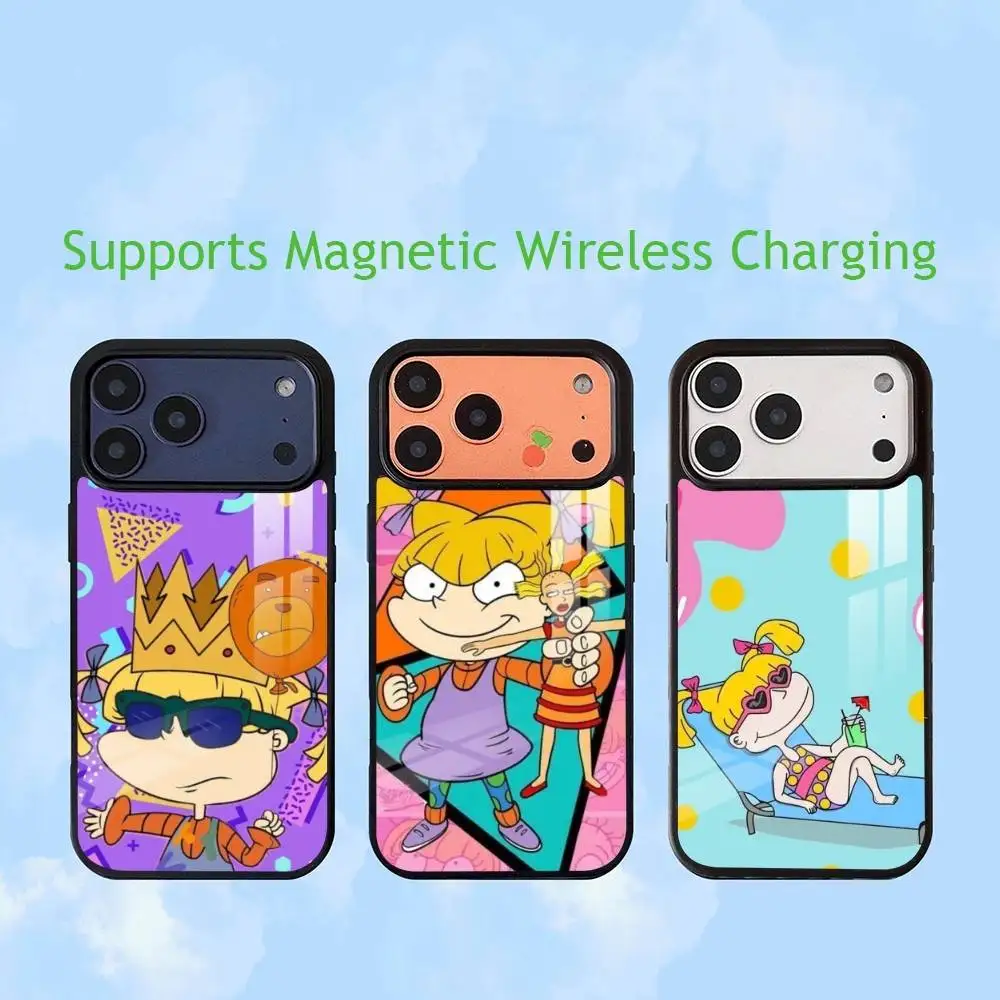 Rugrats cute A-Angelica Pickles  Phone Case For iPhone17,16,15,14,13,12,11 Plus,Pro Supports Magnetic Wireless Charging