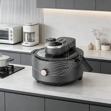 Household Fully Automatic smart Cooking Steaming Appliance with Electric Cooking Pot
