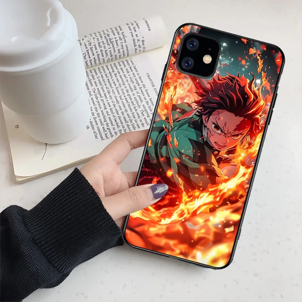 D-Demon S-Slayer Anime Phone Case For Iphone 15 11 13 14 Pro Max 7 8 Plus X Xr Xs Max Se2020 12mini Cover Case