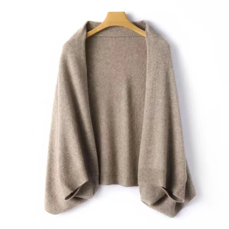 Women's Knitted Shawl Scarf Soft Warm Knitwear Cardigan Cloak Wraps Shoulder Neck  Pashmina Scarves