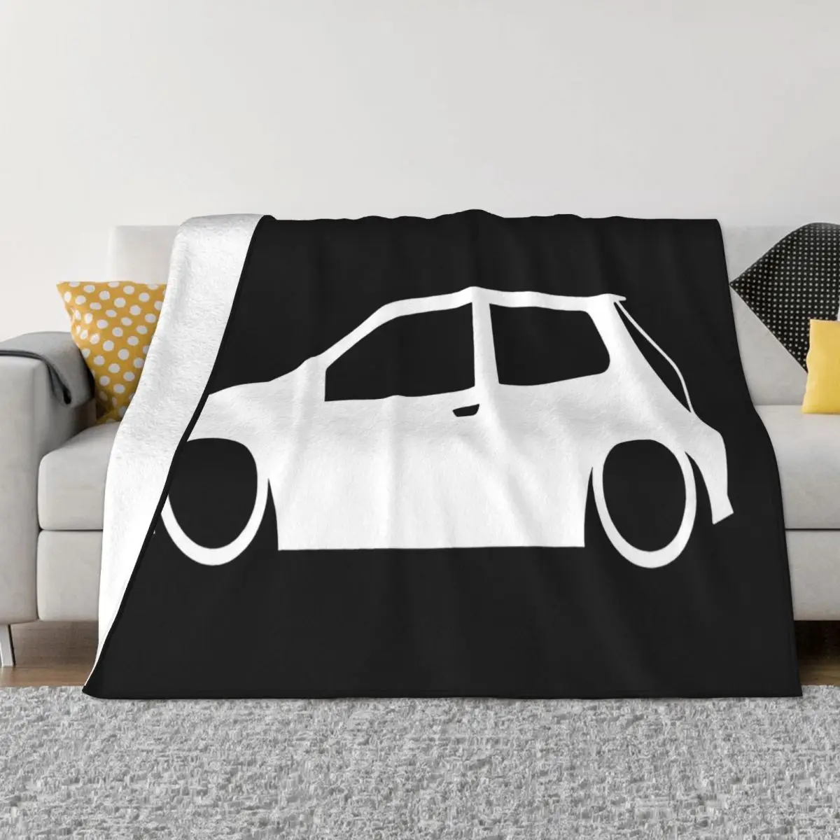 Punto Mk2 Contorno Silhouette Logo 100 Cotone Girocollo Selling Cute Cool Interested Pictures Female Different Throw Blanket