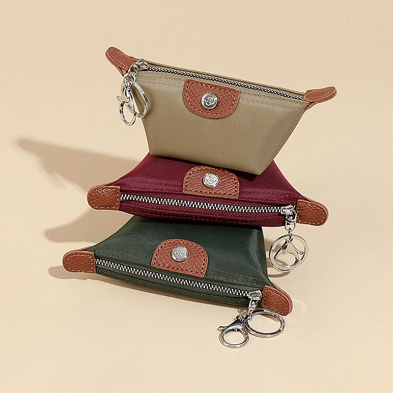 2025 NUEVA Mini billetera para efectivo con monedero con cremallera para mujer, lindas carteras pequeñas, monedero, monedero portátil