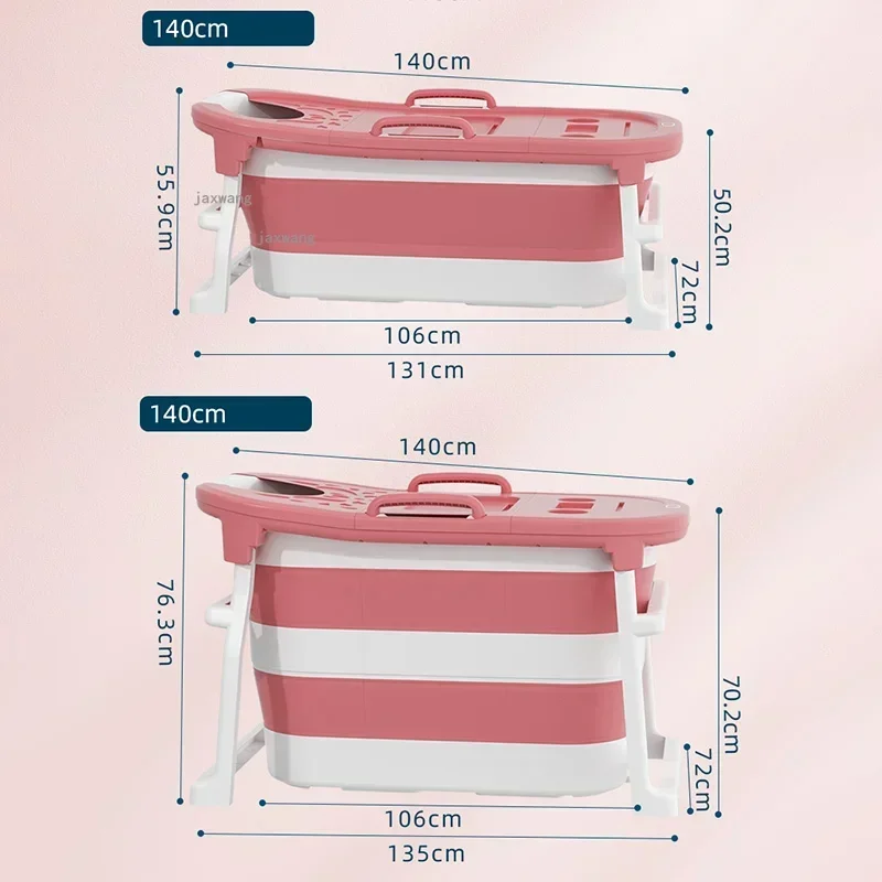 Creative Home Plastic Bathtubs Hotel Sweat Sauna Spa Adult Bath Bucket Dormitory Bath Barrel Foldable Bidet with Armrests