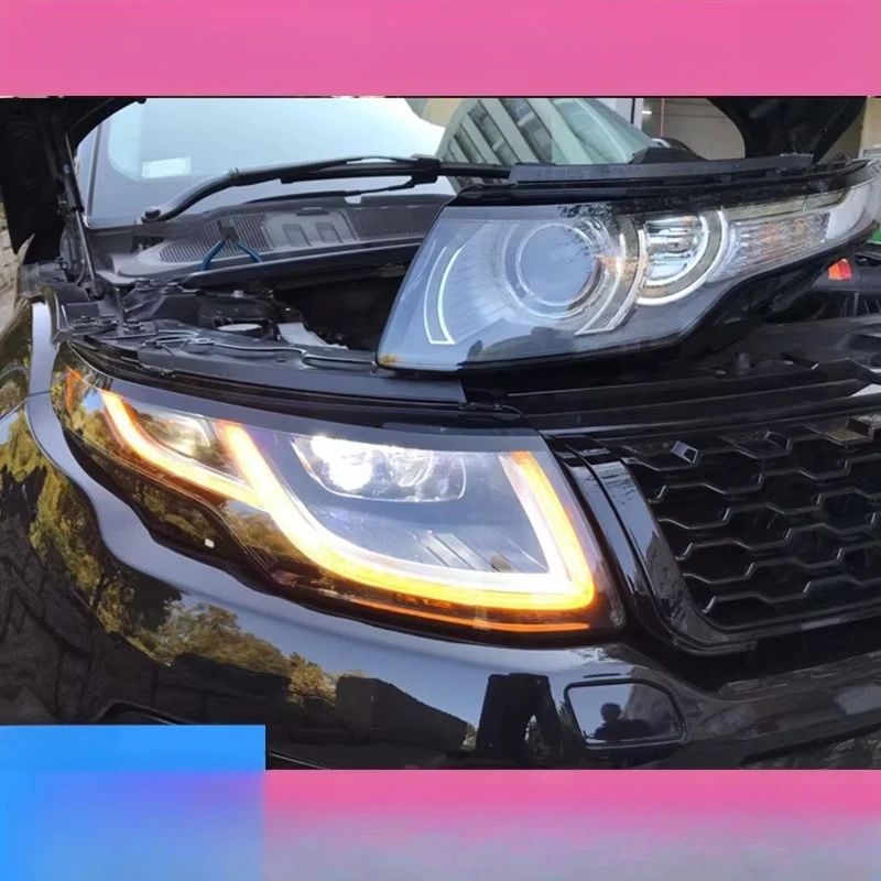 For  Headlight Assembly New High-End LED Daytime Running Lights Turn Signals 12V 6000K Universal
