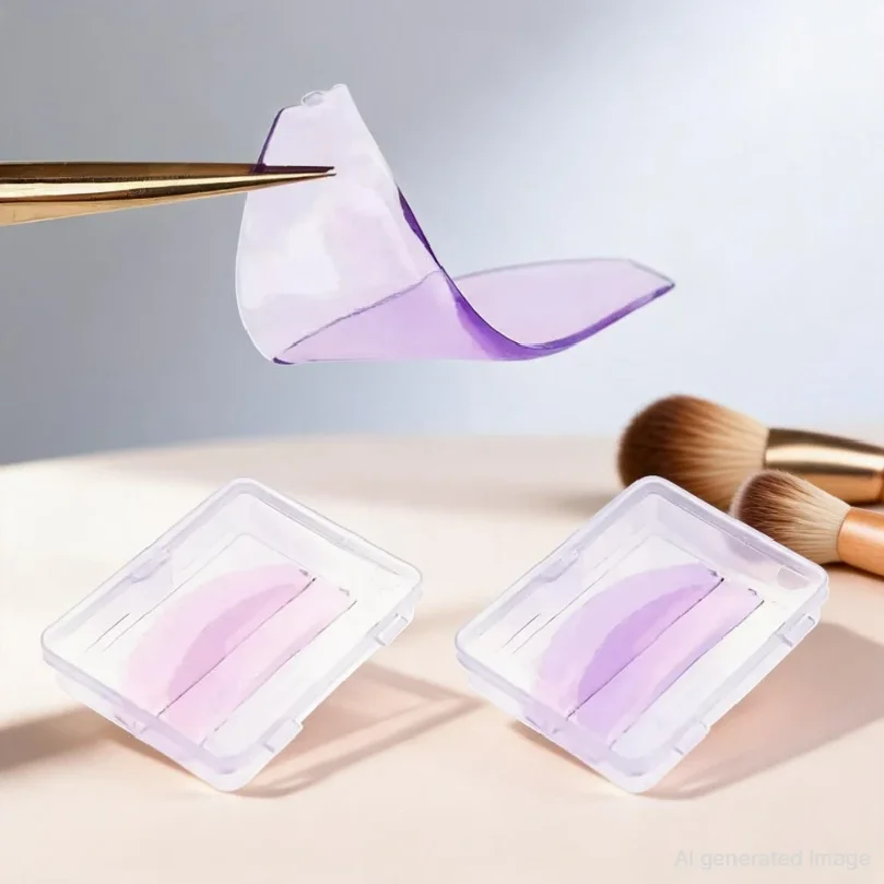 1 Pair Silicone Lash Perm Pads Softening Lifting Lashes Rods Shield Self-adhesive 3D Eyelash Curler Accessories Makeup Tools