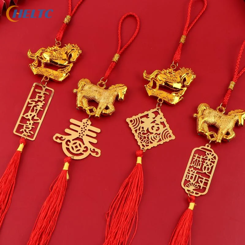 2026-год-лошади-золотой-пластиковый-кулон-в-виде-зодиакальной-лошади-счастливый-весенний-фестиваль-подвесные-украшения-для-дома-и-автомобиля-новогодние-подарки