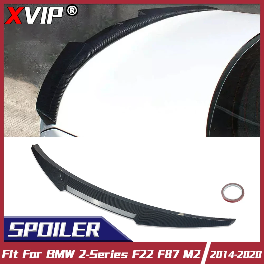 

XVIP Glossy Black Spoilers Wings Tuning Accessories Part For BMW 2 Series F22 F87 2014-2020 M2 Rear Carbon Trunk Spoilers Wings