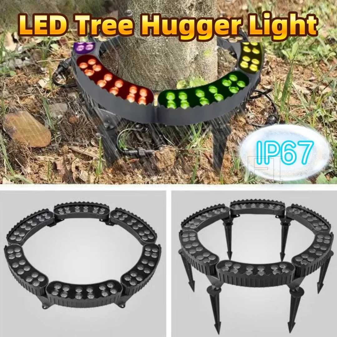 

LED Tree Hugger Light Ring Splicing Outdoor Waterproof IP67 Pillar Lights Landscape Garden Lighting Decor Gazebo AC220v DC24v12w