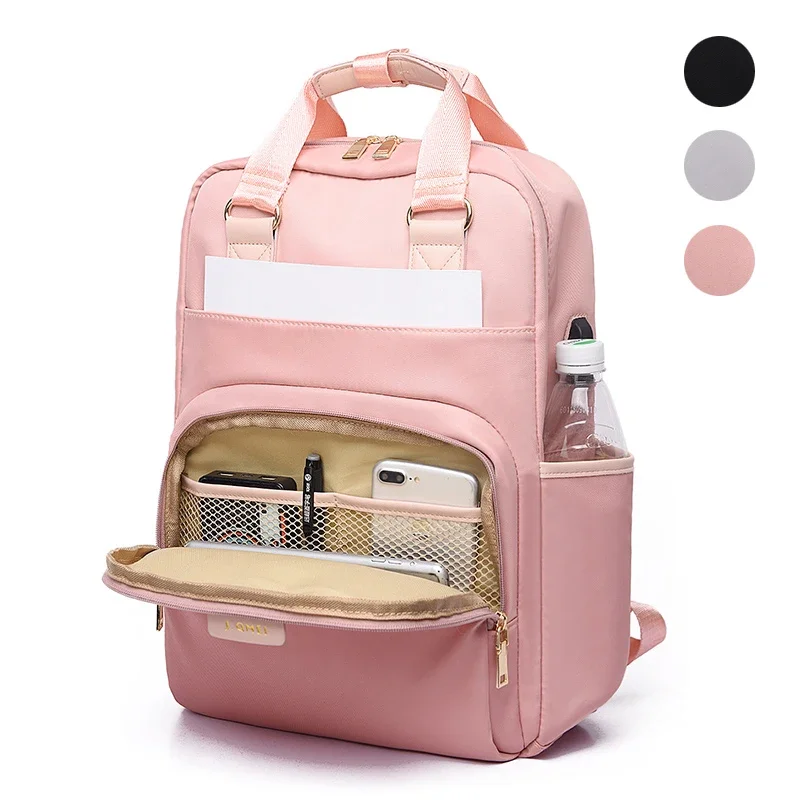 New Fashion Laptop Backpack Women Waterproof Anti Theft USB Charge Travel Bags For Macbook 13.3 14 15.6 16 inch Laptop Bag