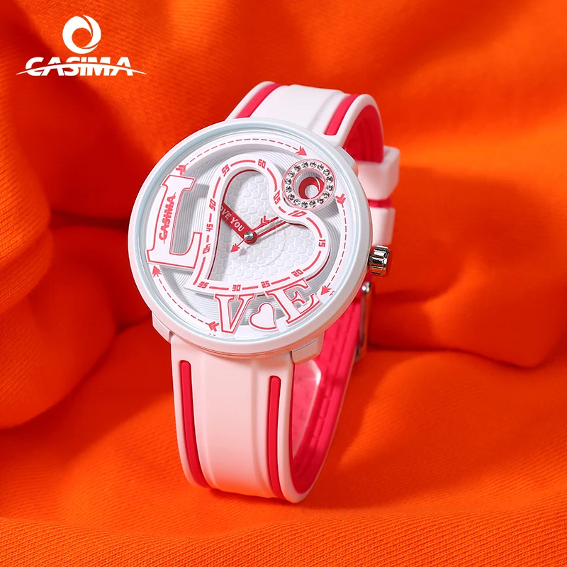 CASIMA Couple Watches Sports Watch, Quartz Movement, Students Watch Jelly Watch Waterproof, Model CS2162-1045