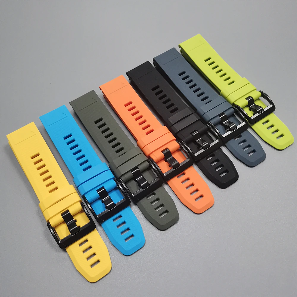 QuickFit 22mm 26mm Sport Strap For Garmin Fenix 5 5X Plus 6 6X 7 7X E/Fenix8/Forerunner 970 965/Epix Pro 47mm 51mm Silicone Band