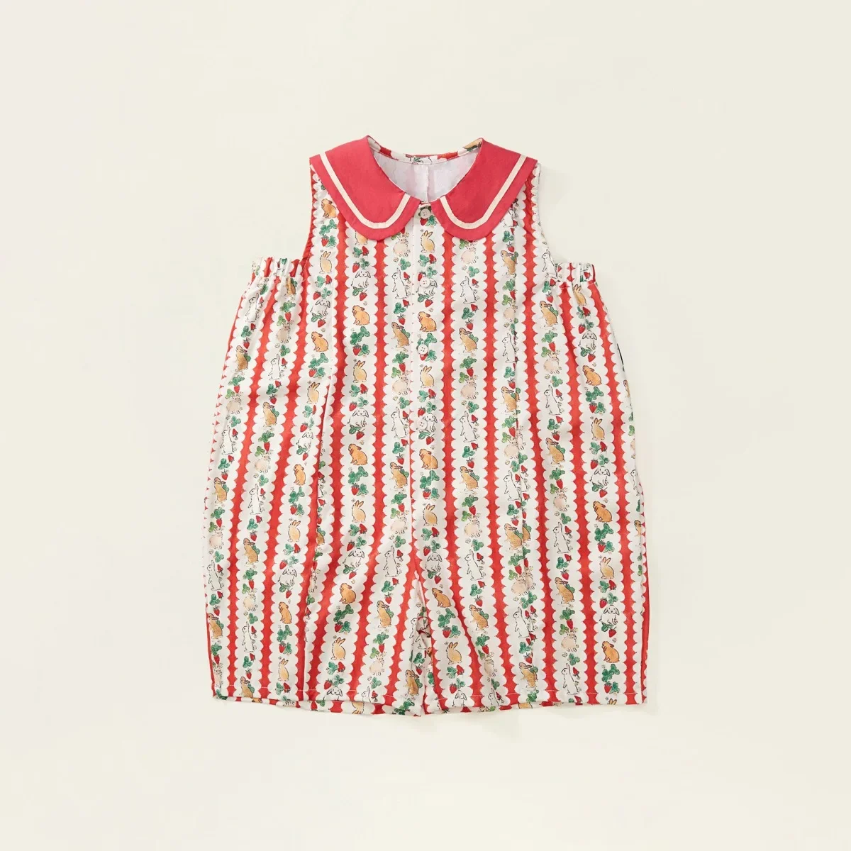2024 sommer Neue in Kinder Baby Mädchen Nette Kleidung Kinder Ärmel Gestreiften Cartoon Print Overalls Kleinkind Overalls 2-7Y
