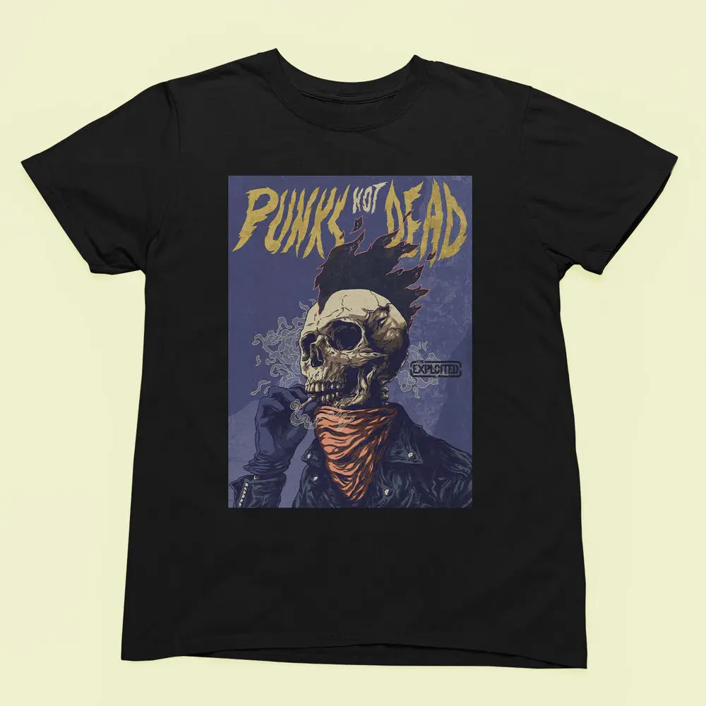 Punk's Not Dead Skeleton Punk Rock T-Shirt- Band Tee Men's & Women's