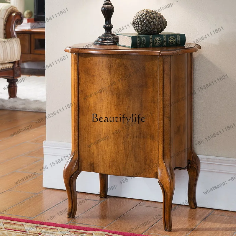 FG Bedside table American European storage three-drawer small cabinet
