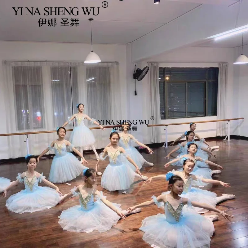 Balletjurken voor kinderen, dansjurken voor meisjes, programma's voor kinderen, collectieve prestatiekostuums, dansvoorstellingkostuum