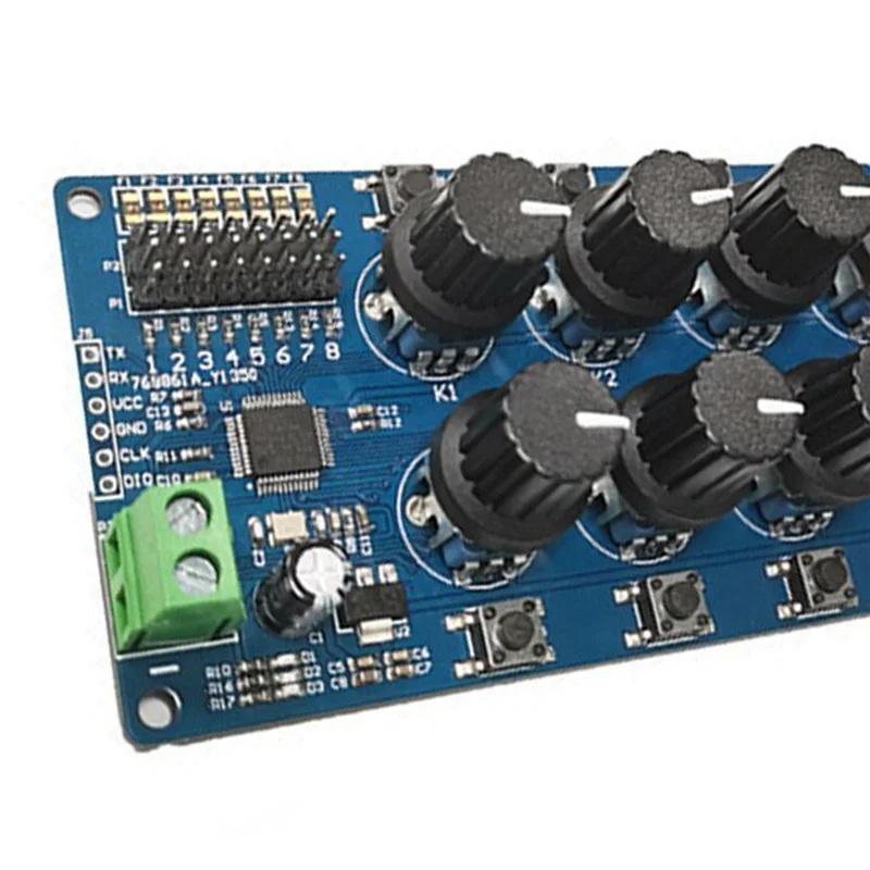 BAAG-8CH Servoazionamento con manopola rotante Scheda controller a 8 canali/vie Protezione da sovracorrente Servo Tester Servo Controller, Durevole