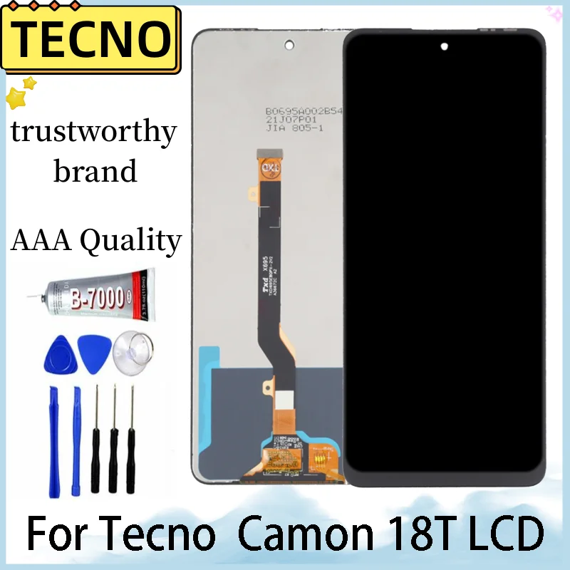 

6.8'' Original For Tecno Camon 18T Camon18T LCD Display Touch Screen Digitizer Assembly