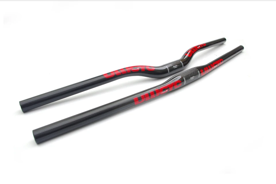 ULLICYC Colorful Full Carbon Fiber MTB Handlebar Straight Flat/Bend Riser 31.8x600-740mm Mountain Bicycle Handlebars Part