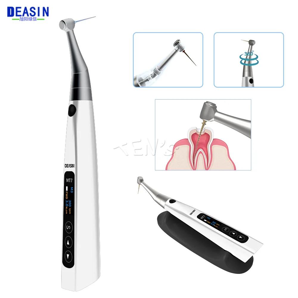 

DEASIN Dental 16:1 Endodontic Equipment MT7 ENDO Treatment Handpiece 360 Degree Rotation cordless smart Endomotor Handpiece