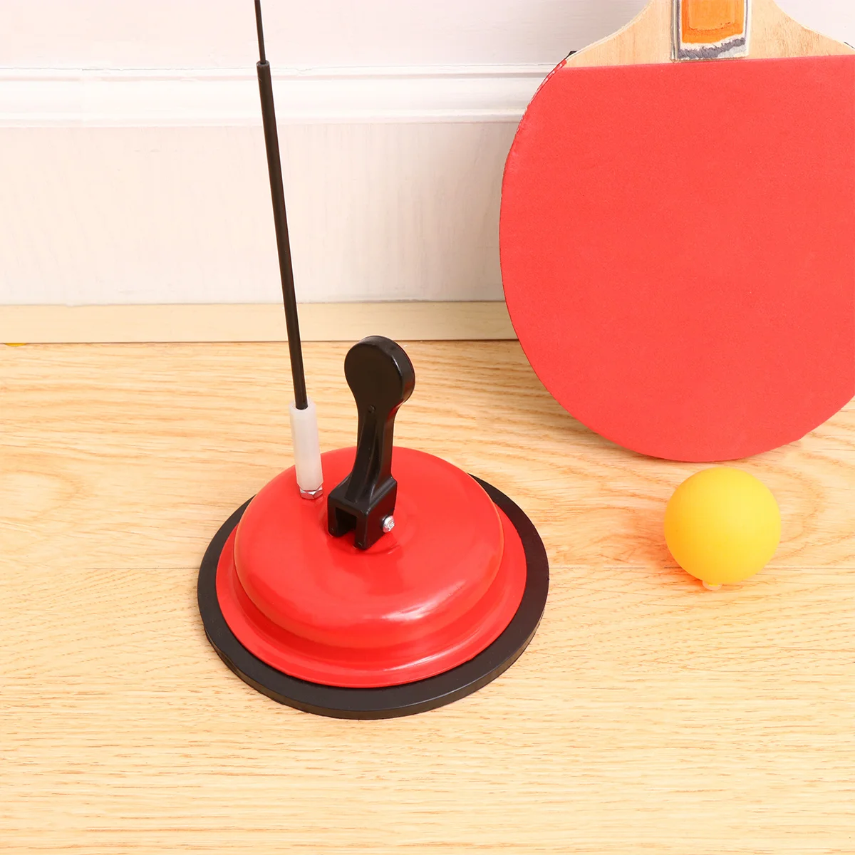 1 conjunto kit de treinamento de pong vermelho durável treinador de tênis de mesa para iniciantes adultos ferramenta de prática acessório de fitness-raquete de pong