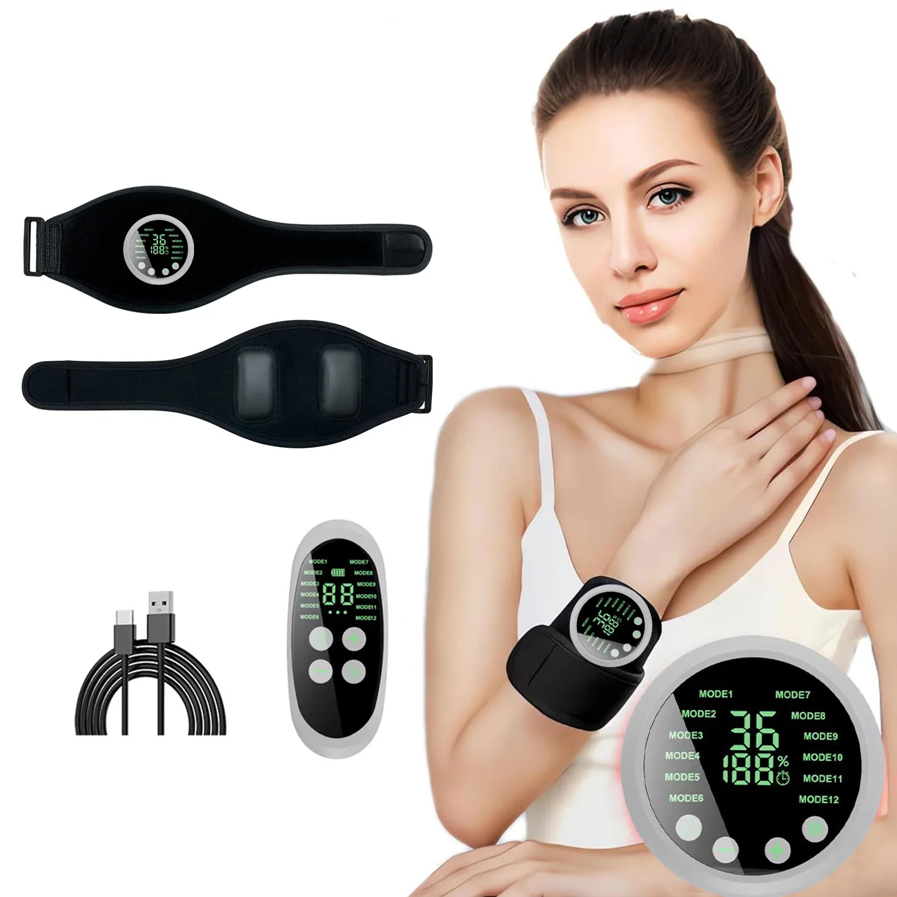 

EMS Electric Arms Leg Massager 12 Adjustable Models Relaxation 36 Intensity Tens Muscle Stimulation Leg Massage Tool Circulation