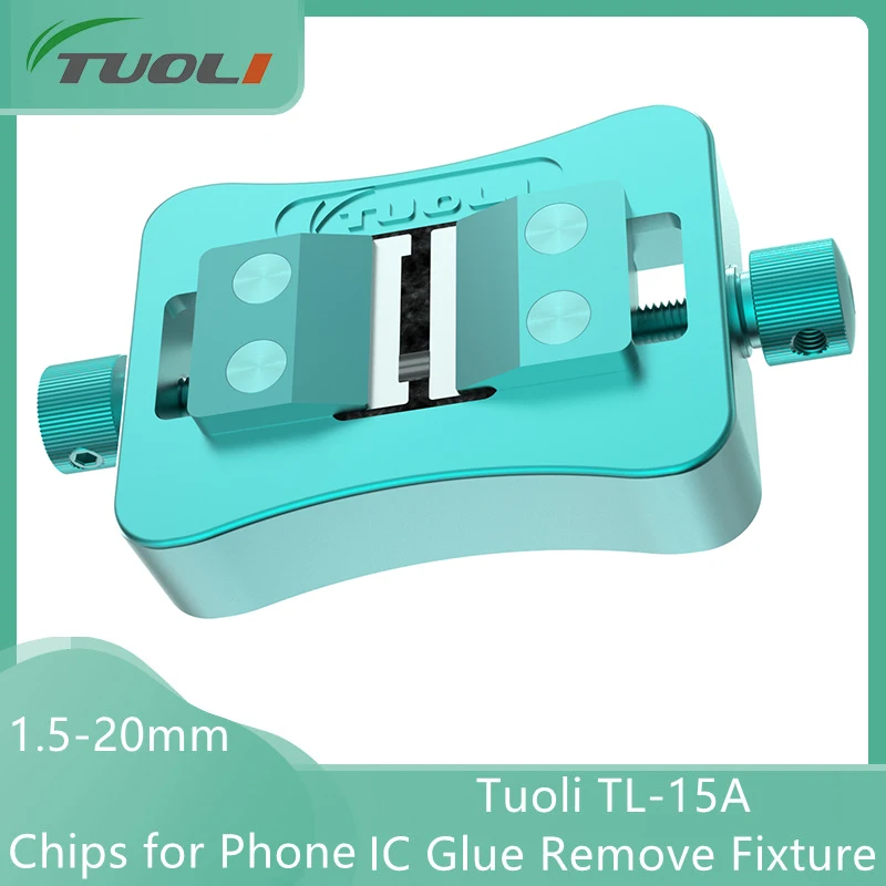 

Tuoli TL-15A IC Glue Remove Fixture Phone Universal 1.5-20mm Chips Double-Bearings Repair Holder Soldering Rework Platform