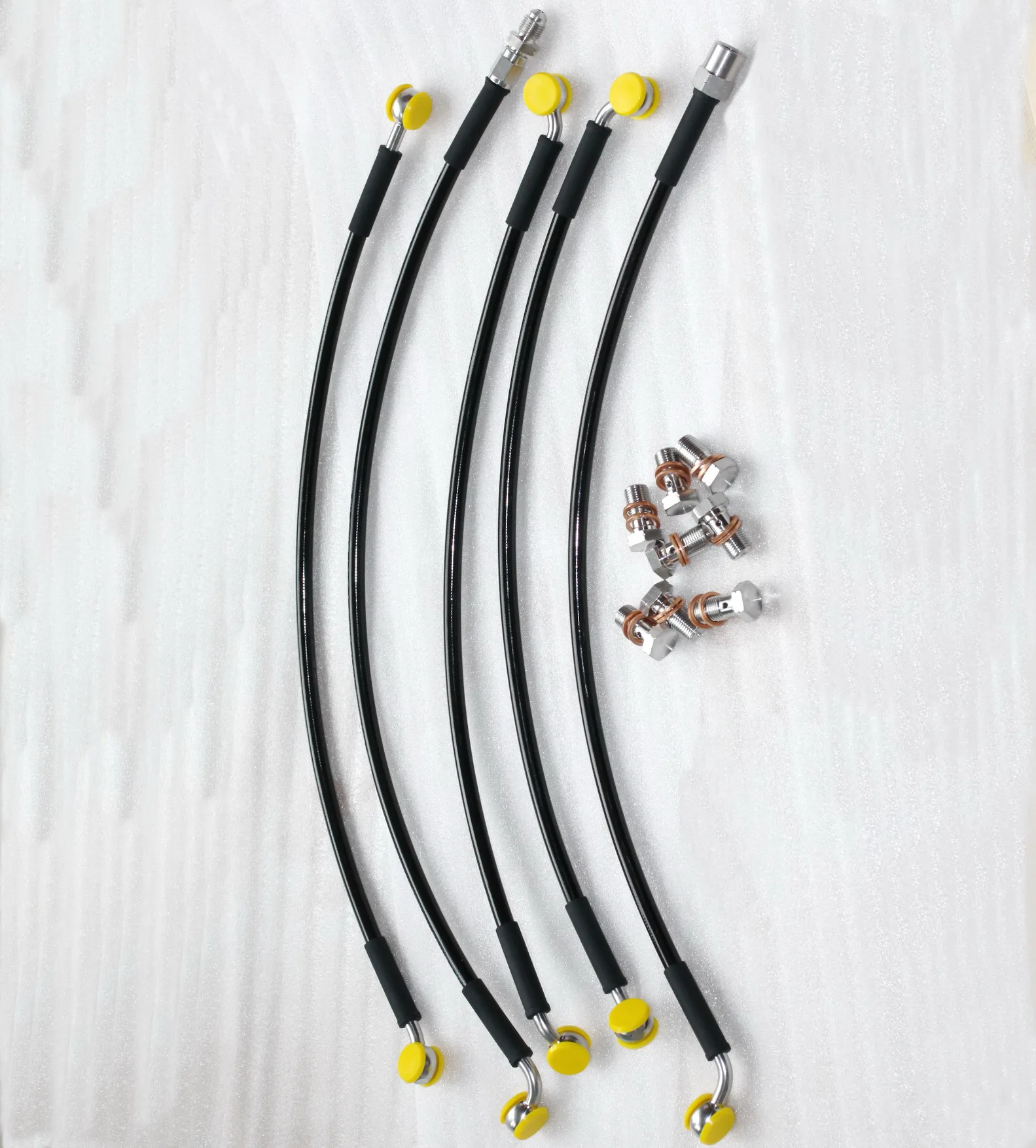 Stainless Braided Brake Lines Front and Rear For 1995-1999 BMW R1100GS 1994-2001 R1100RS