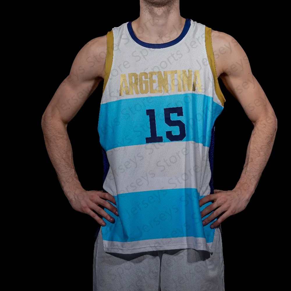 24/25 nowości Argentyna koszulka do koszykówki kamizelka Tshirt mężczyźni/chłopiec sportowa koszulka do koszykówki kamizelka T koszula letnia