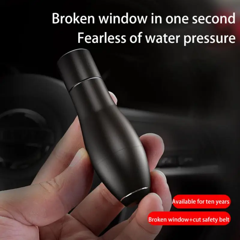 2 In 1 Car Safety Hammer Emergency Glass Breaker Cut The Seat Belt High Hardness Tungsten Steel Rescue Tool Auto Accessories