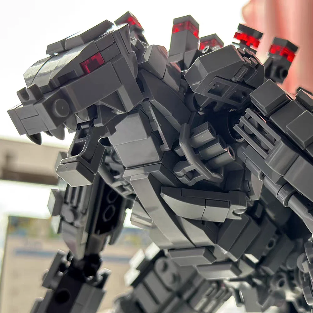 1446 elementów Klocki Model Potwora Architektoniczne Dzieła Sztuki do Dekoracji Pokoju Idealne Prezenty na Nowy Rok, Boże Narodzenie i Urodziny