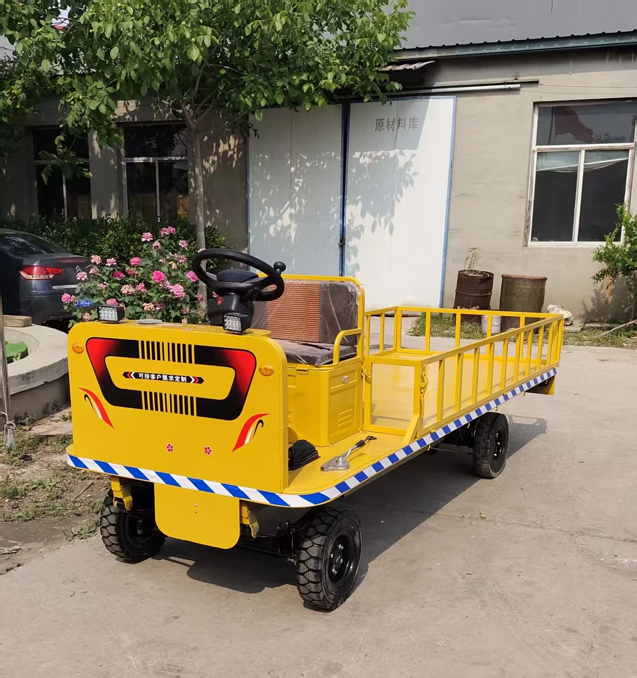 

Electric 3-10 Ton Flatbed Transport Truck EURO 5 Horsepower Four-Wheel Short Distance Cargo
