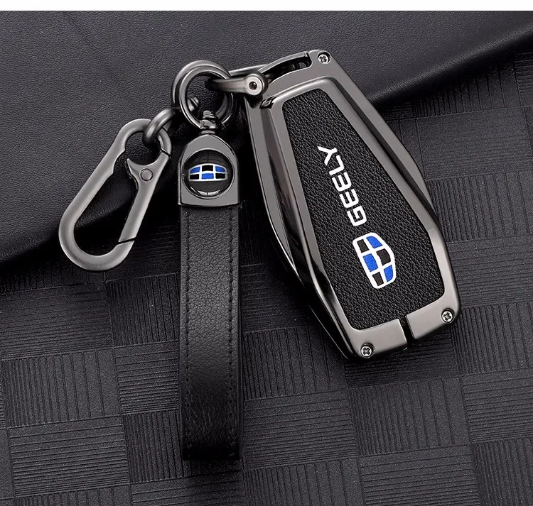 Car Key Cover Case For Geely Coolray X6 X7 EX7 Geometry C Emgrand Global Kulrey Hawk GX7 Okavango NL3 SUV GT GC9 Accessories