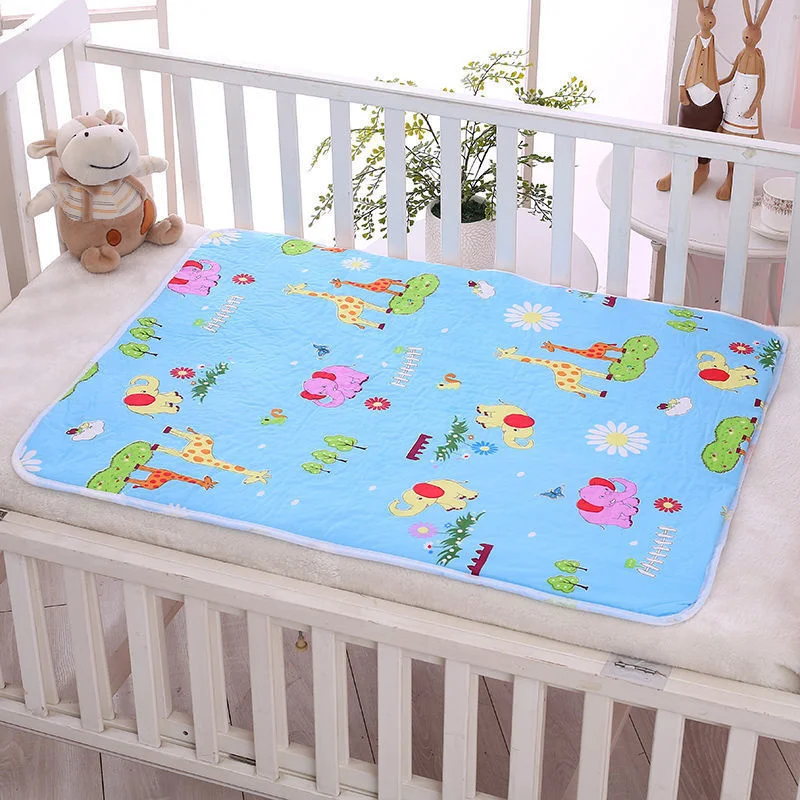 70x90cm Absorbency Washable Underpads Waterproof Quick Drying Nursing Pads Pads Portable Baby Diaper Changing Crawling Mat