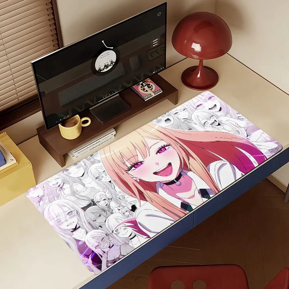 Large Gaming Mouse Pad, Non-Slip, Stitched Edges, Soft Rubber, Marin Kitagawa Gaming Desktop Mat, Suitable for Office Desk and Home Use