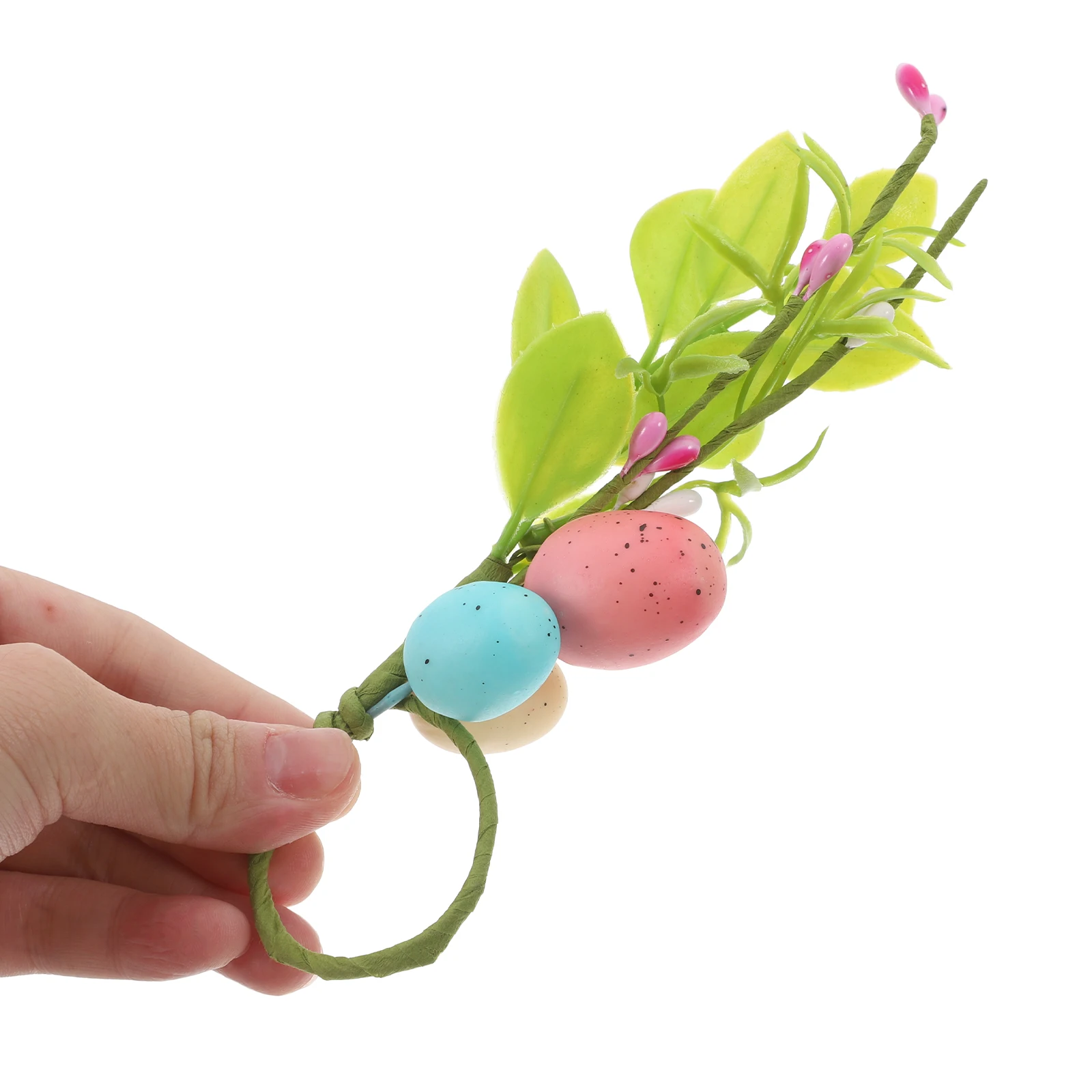 

6pcs Napkin Rings Egg Shaped Elegant Style Safe Material Practical Function Table Decor Holiday Napkin Rings Silk Cloth Leaf
