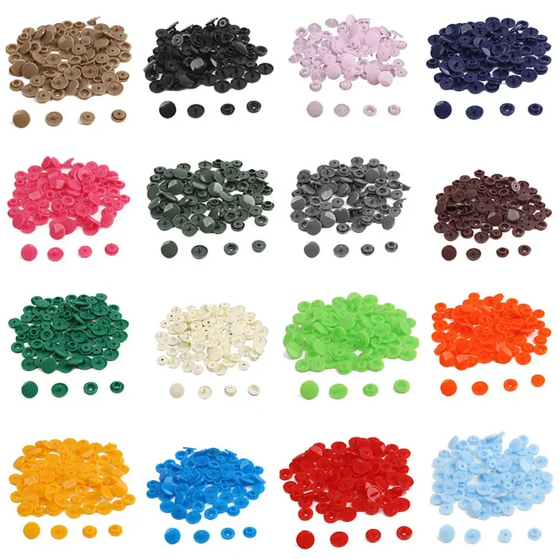 T5 Plastic Snap Buttons Resin Buckle for Clothing DIY Garment Press Stud Fasteners Used To Kids Baby Diapers/Bibs/Bags/Folder